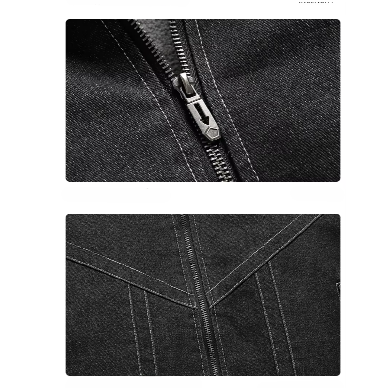 Jeansjacke mit Fleece-Fütterung, warm und modisch