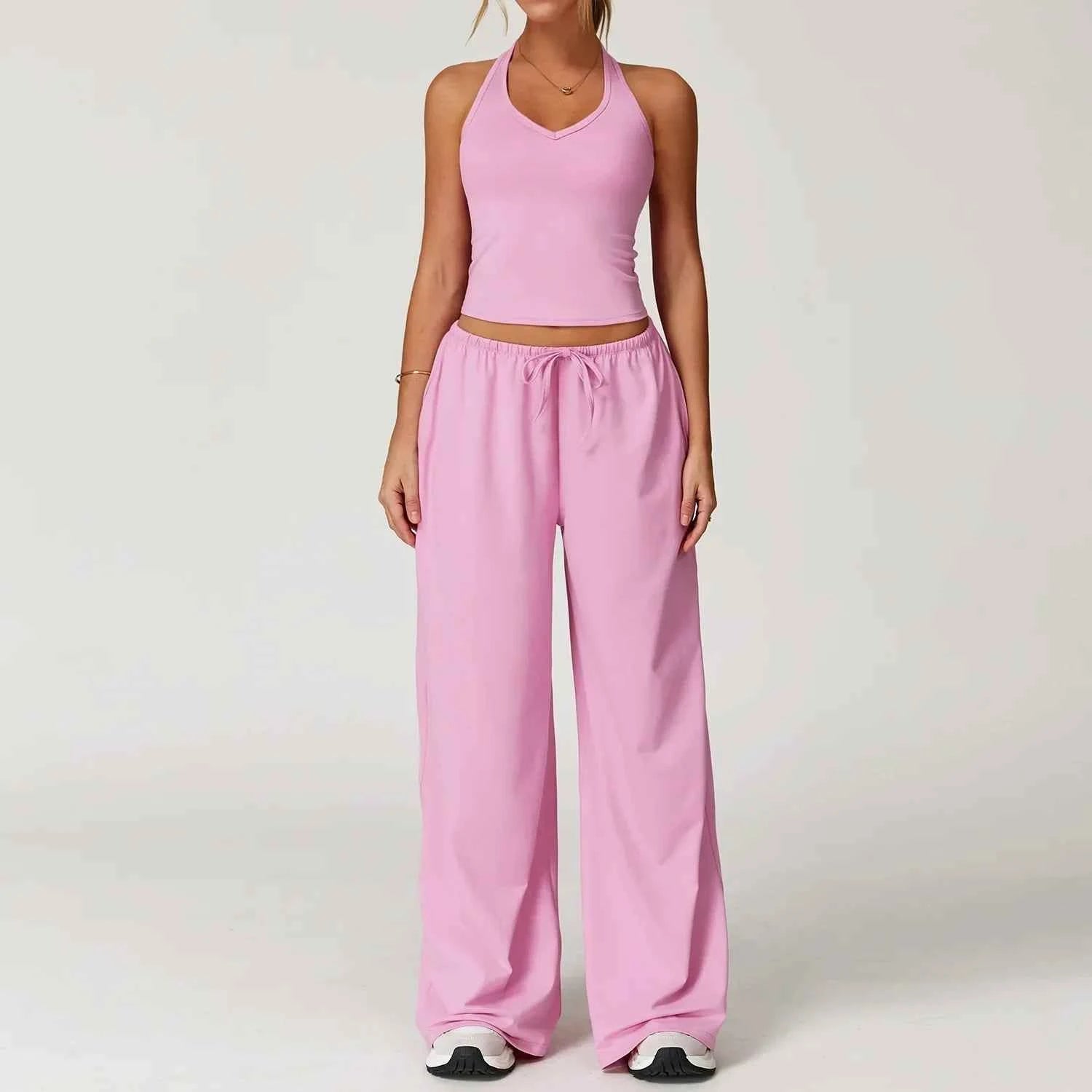 Eleanor Damen Winter Casual-Hosen mit weitem Bein und lockerer Passform