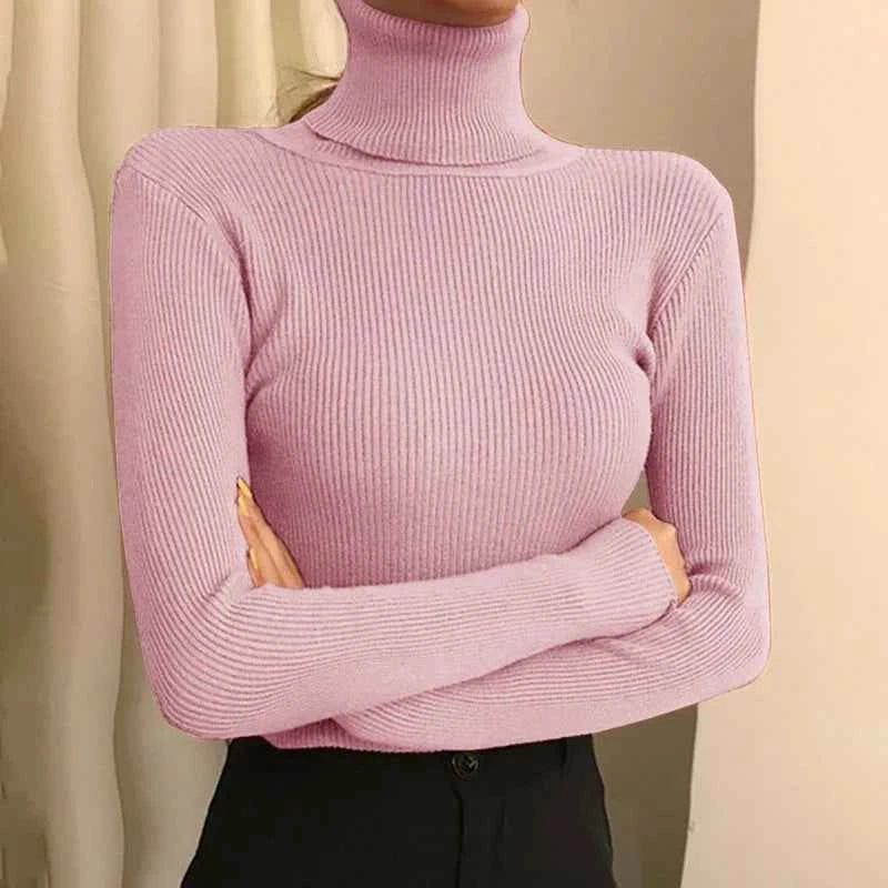 Stilvoller Damen-Rollkragenpullover für modernen Komfort