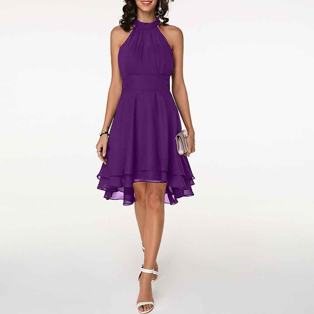 Midikleid Damen elegant - Fließender Schnitt mit Rüschendetails