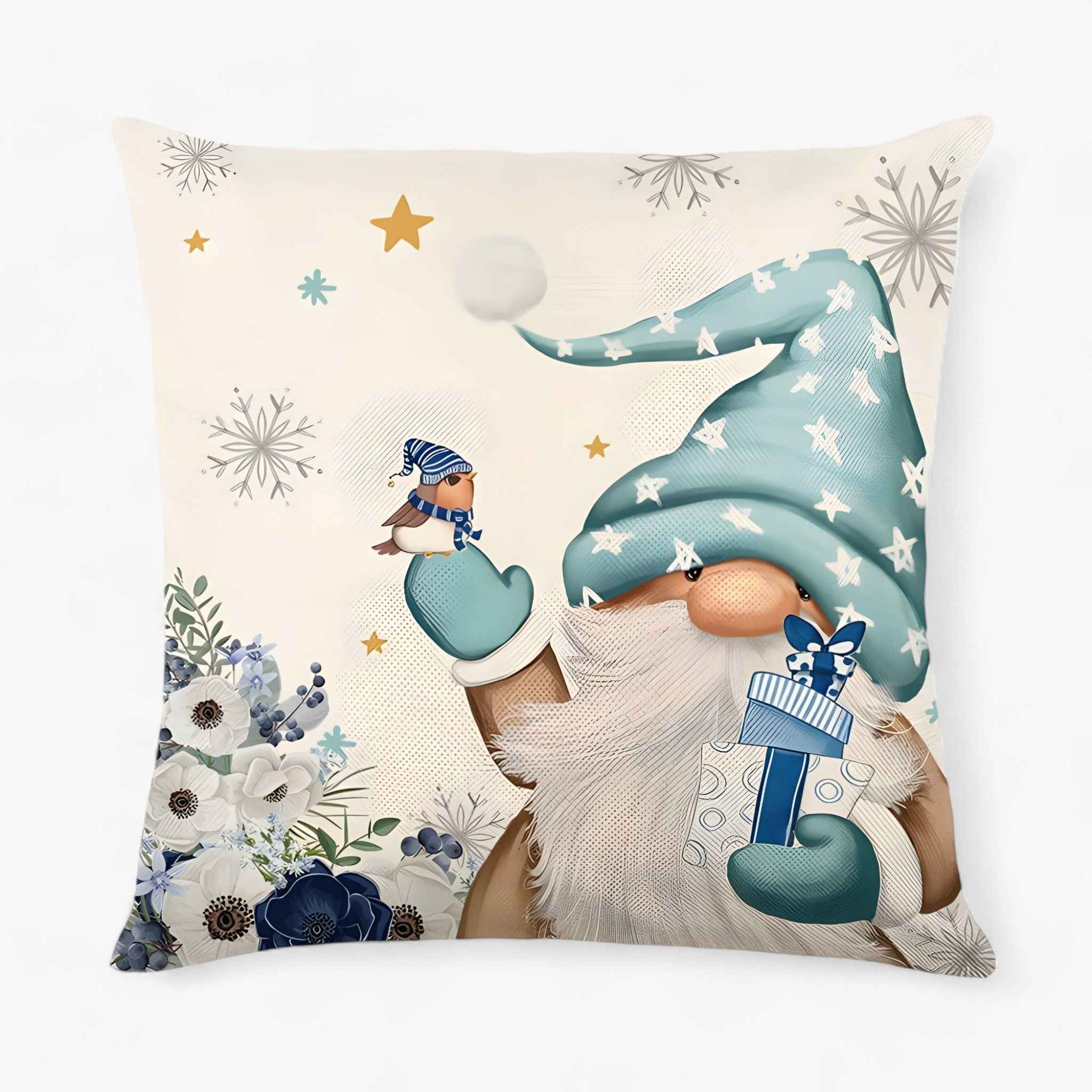 Frostig | Leinen-Julpudeüberzug – Eine festliche und gemütliche Dekoration, die Ihr Zuhause verwandelt