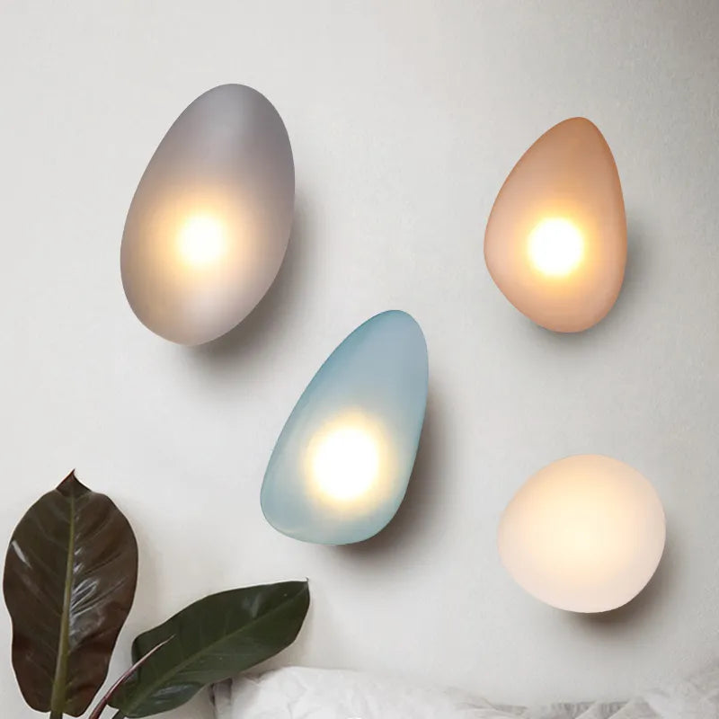 Auralia - Charmante Vintage-Farbige LED-Wandlampe aus Glas für Eine Warme Atmosphärische Beleuchtung