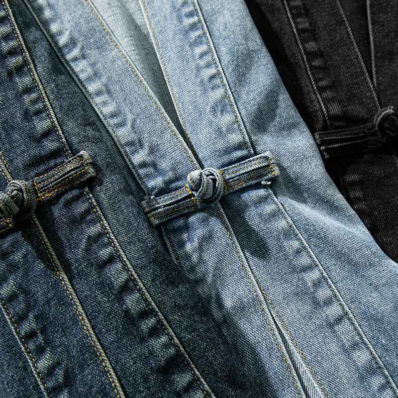 Vintage gewaschener Jeanskimono für einen einzigartigen Stil