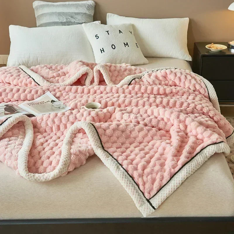 Caelistrae Luxe Weiche Flanell-Herfstdecke für Wärme und Komfort