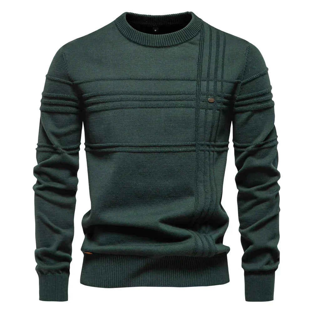 Alessio gestreifter Strickpullover für stilvollen Komfort