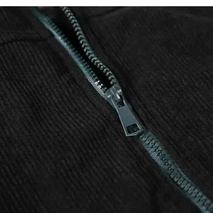 Montana Bekleidung Gestepptes Steppjacke mit Blockstreifen aus Cordo