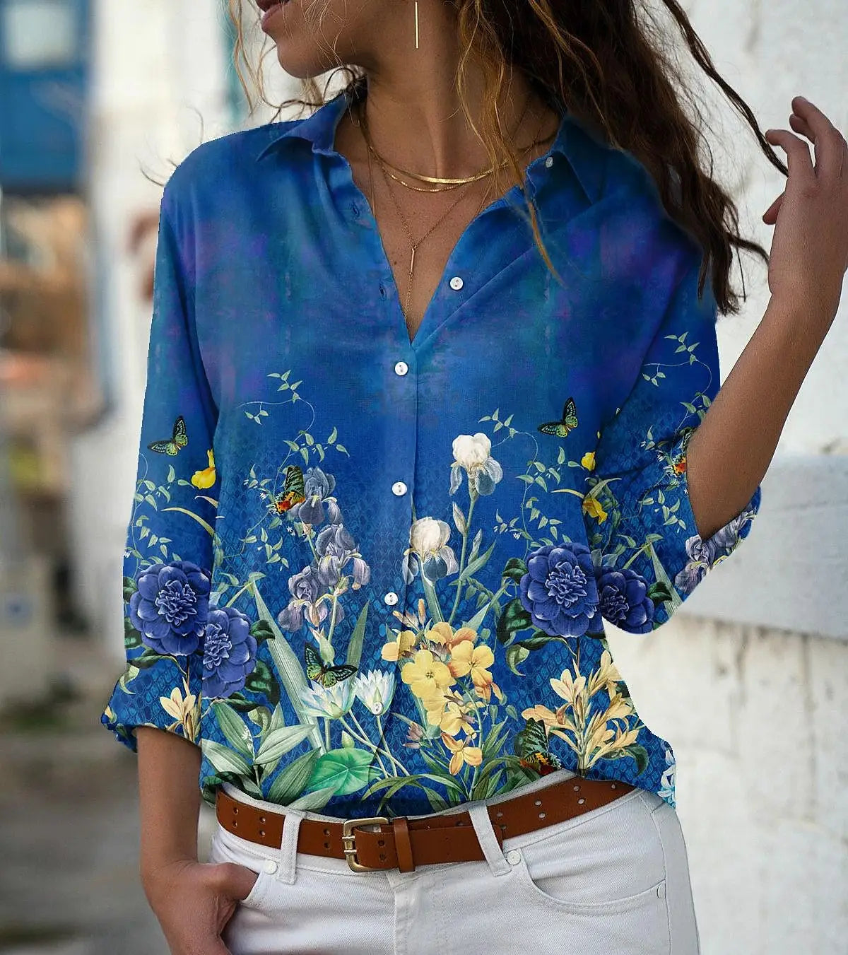 Iravella Legere Druckbluse für einen stilvollen Alltagslook