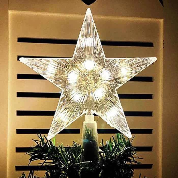 GleamPoint - Magische leuchtende Stern für den perfekten Weihnachtsbaumtopper