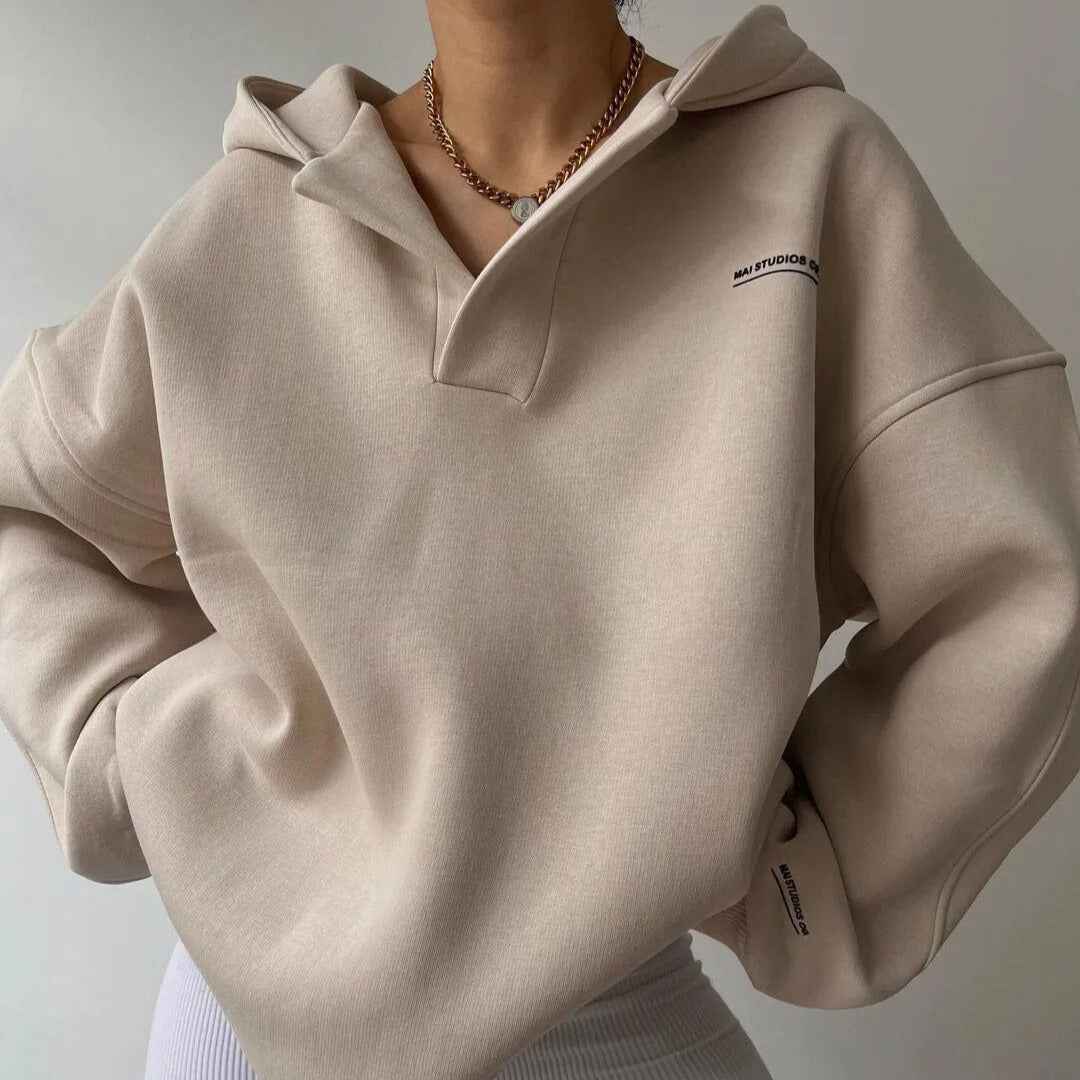 Stilvoller Damen-Kapuzenpullover mit trendigem Druck für einen lässigen Look