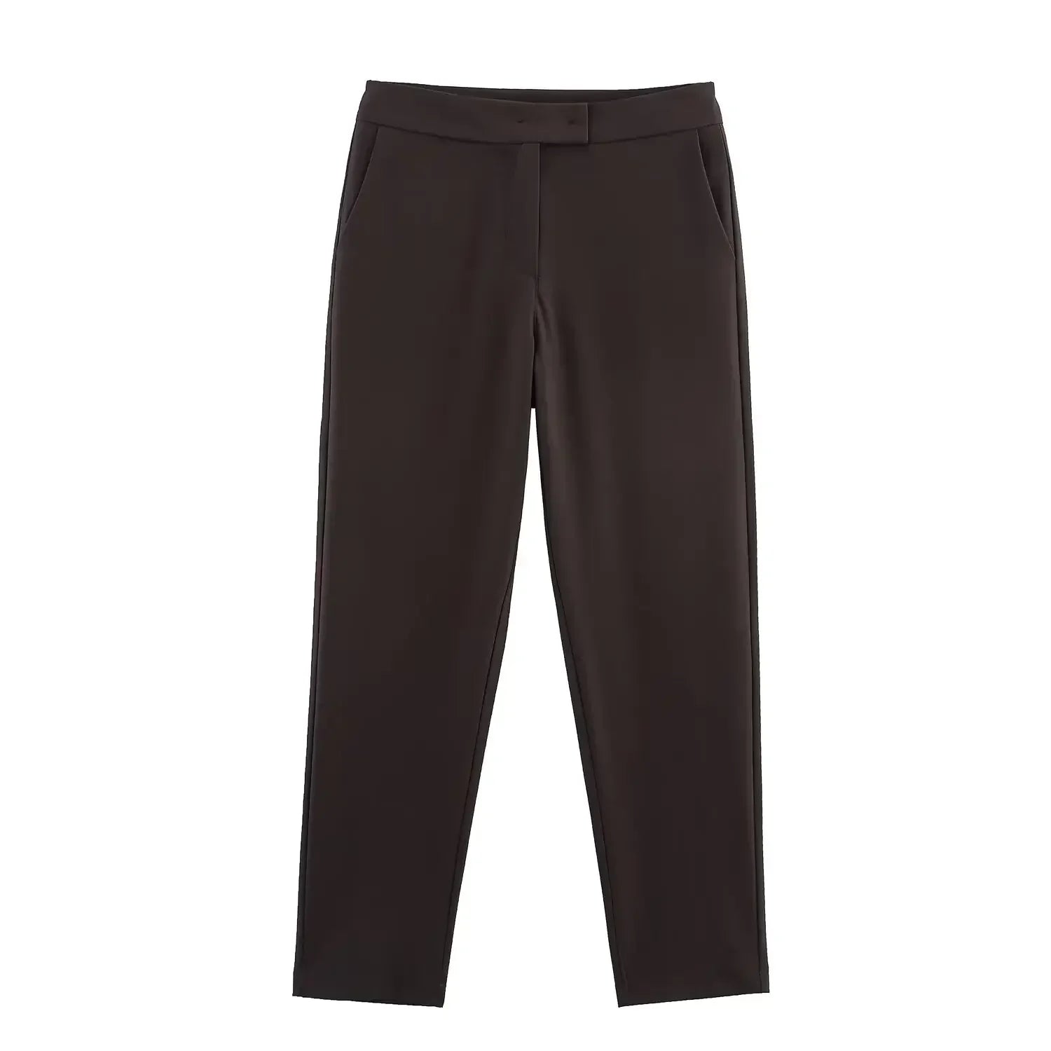 Elegant formelt kostume-sæt med lang, skræddersyet blazer til damer
