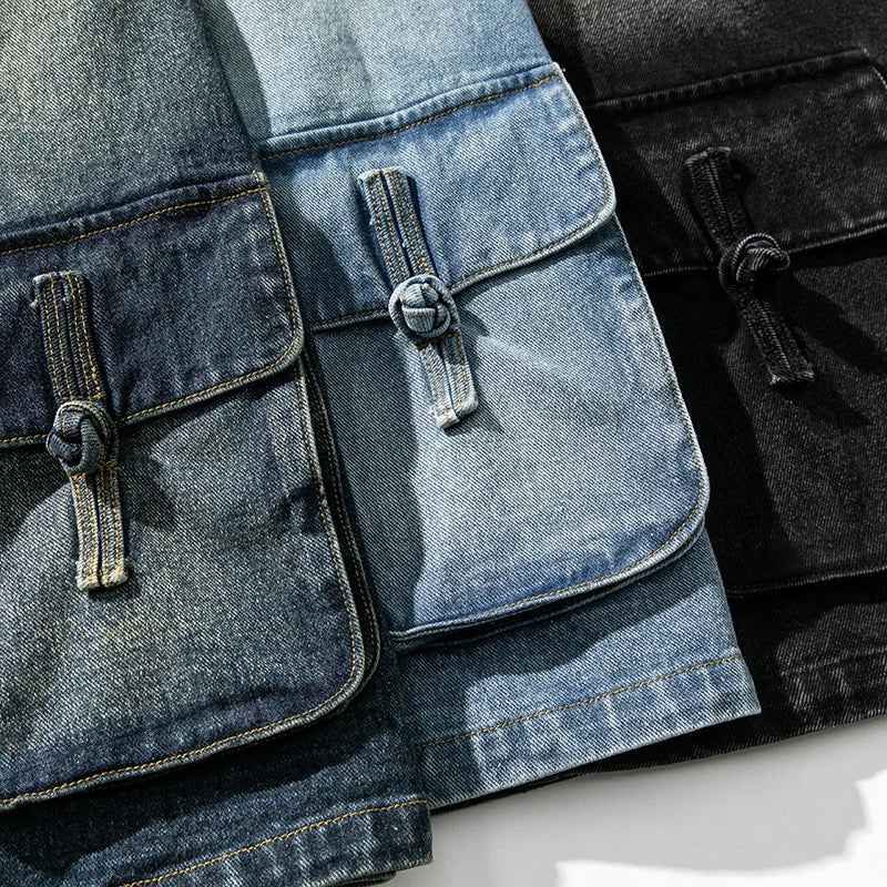 Vintage gewaschener Jeanskimono für einen einzigartigen Stil