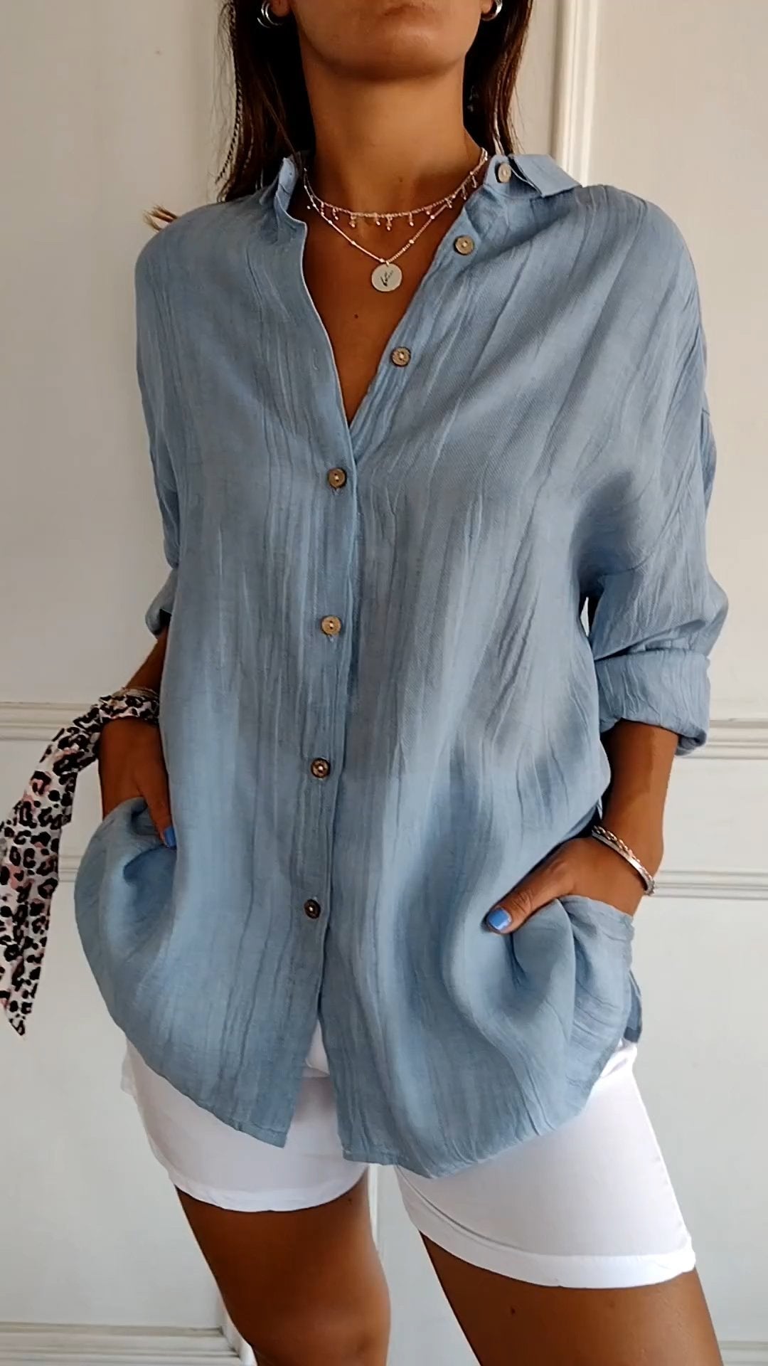Seriza – Relaxed Button Blouse 0