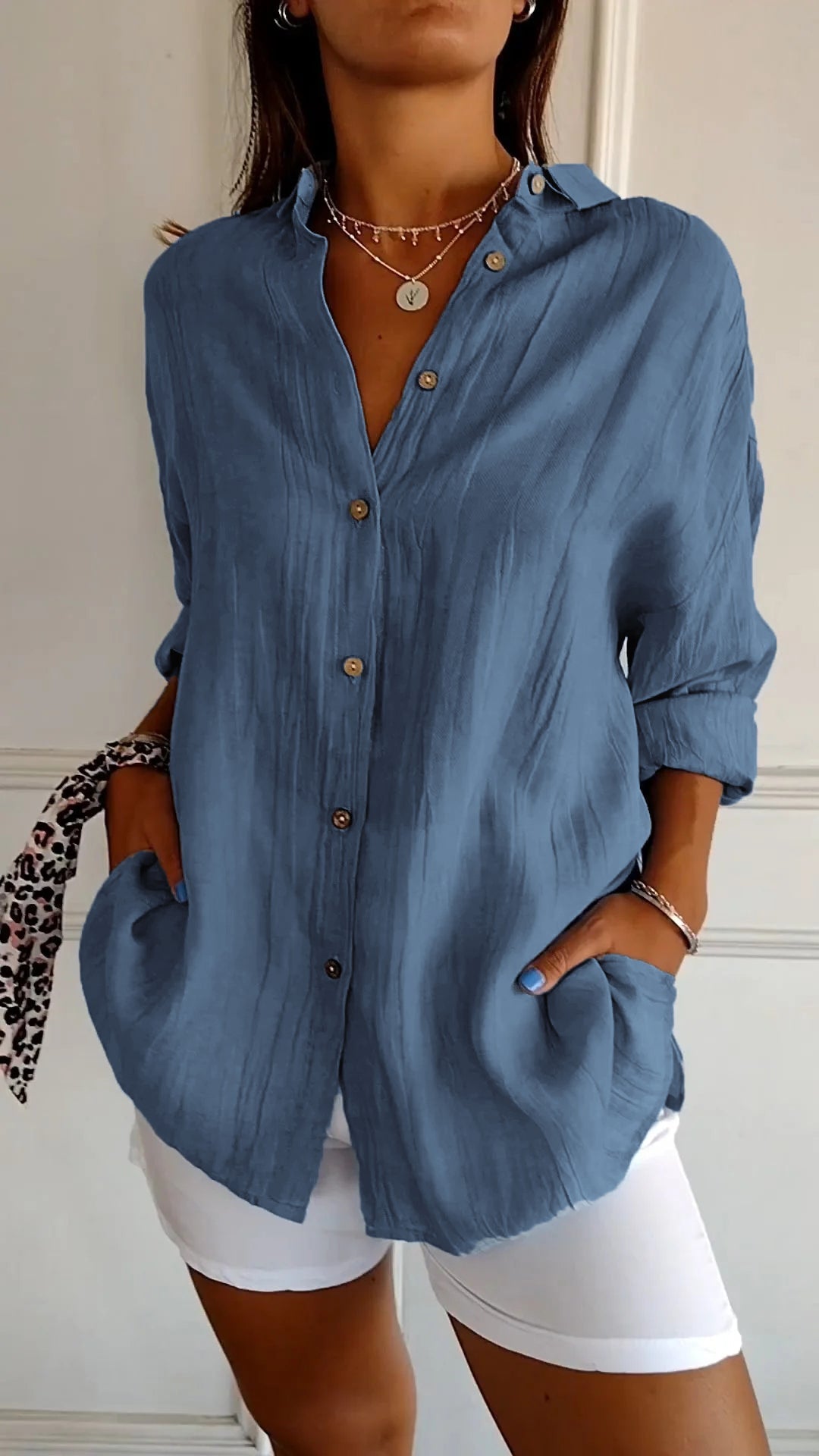 Seriza – Relaxed Button Blouse 1