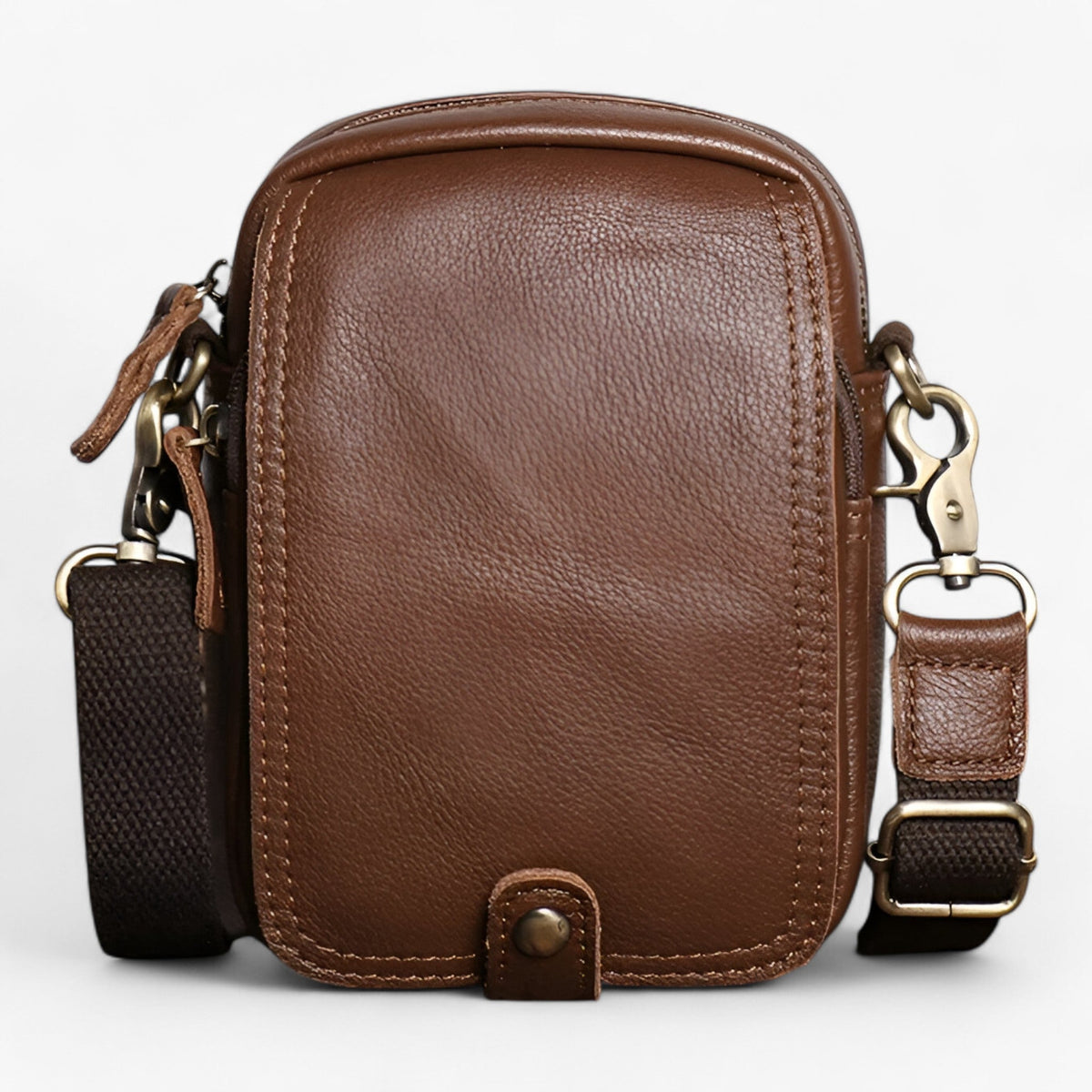 Leichte Retro Ochsenleder Pendlertasche