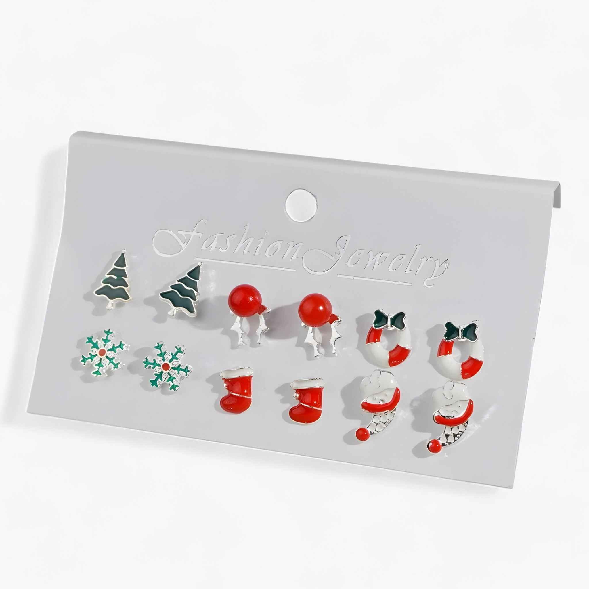 Sparkle | 6 Paar Schmuckohrringe mit funkelnden Zirkonia – Perfekt für festliche Anlässe