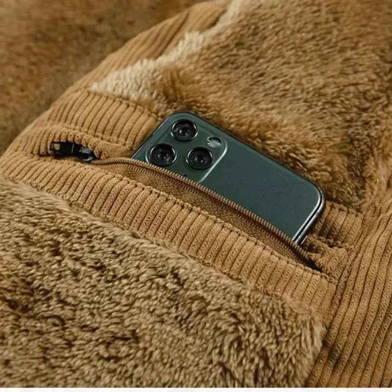 Weste aus Cord mit eleganten Streifen