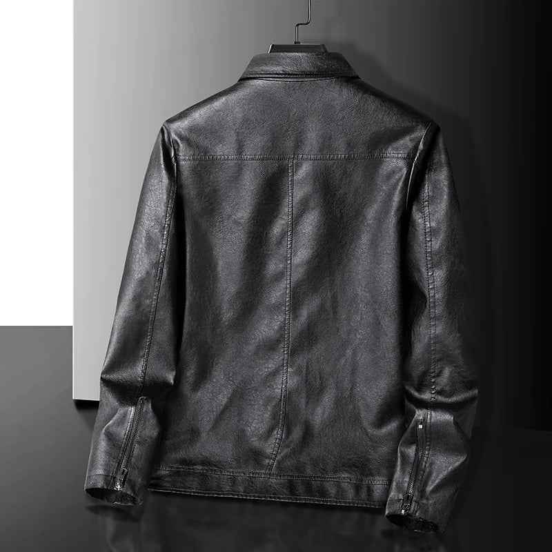 Elegante Lederjacke für Motorradfahrer