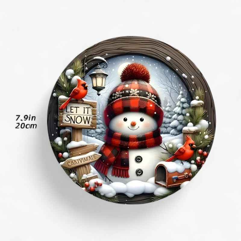 Festliche Eleganz | Julbordsmittstück in Acrylkranz – ideal als Wand- oder Türdekoration