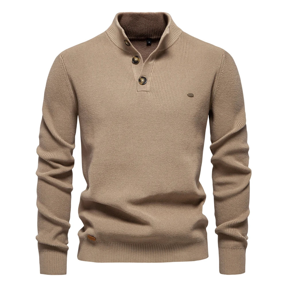 Aatos | Elegantes Herren-T-Shirt mit einzigartigem Knopfdesign für einen stilvollen Look
