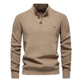 Elegant herre-T-shirt med unikt knapdesign for et stilfuldt look