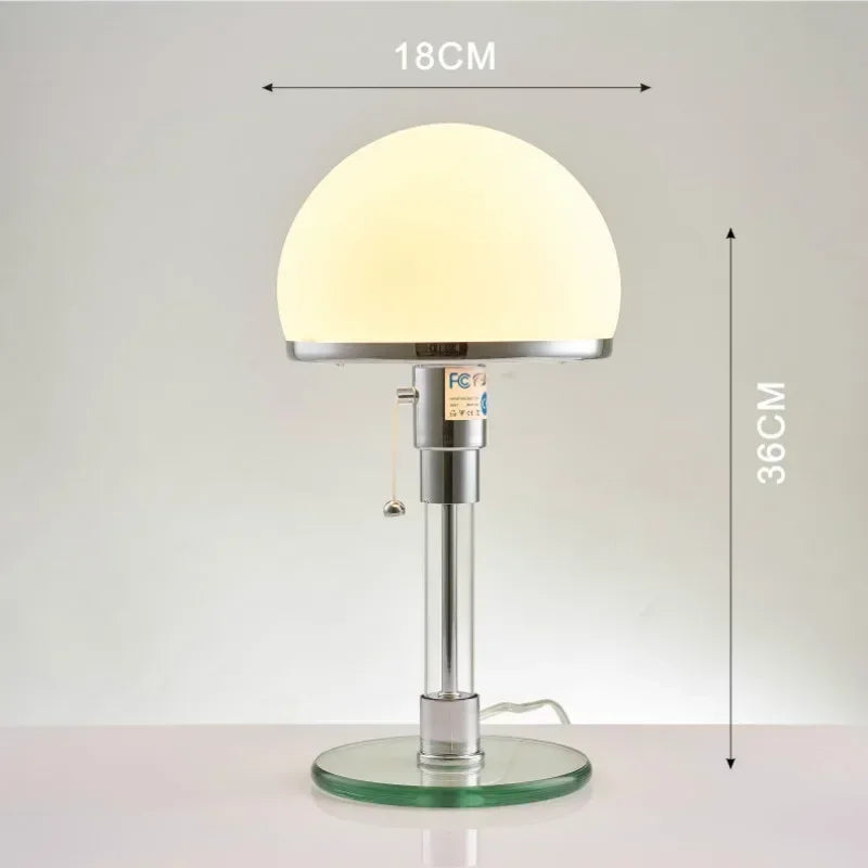 Heliophos - Elegante moderne minimalistische Glas-LED-Tischlampe für stilvolle Wohn Dekoration