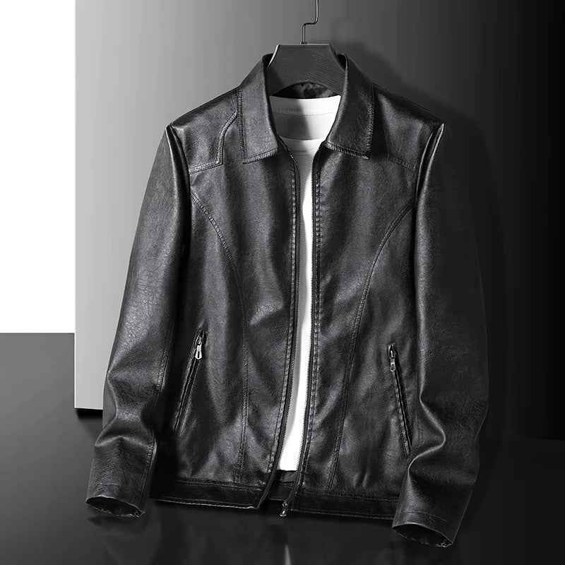 Elegante Lederjacke für Motorradfahrer