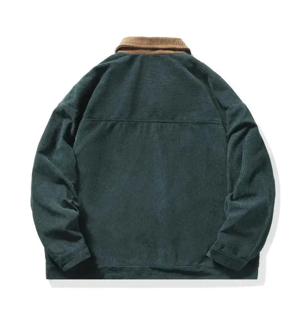 Montana Bekleidung Gestepptes Steppjacke mit Blockstreifen aus Cordo