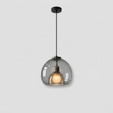 Rauchglas Pendelleuchte - Mundgeblasenes Glasdesign