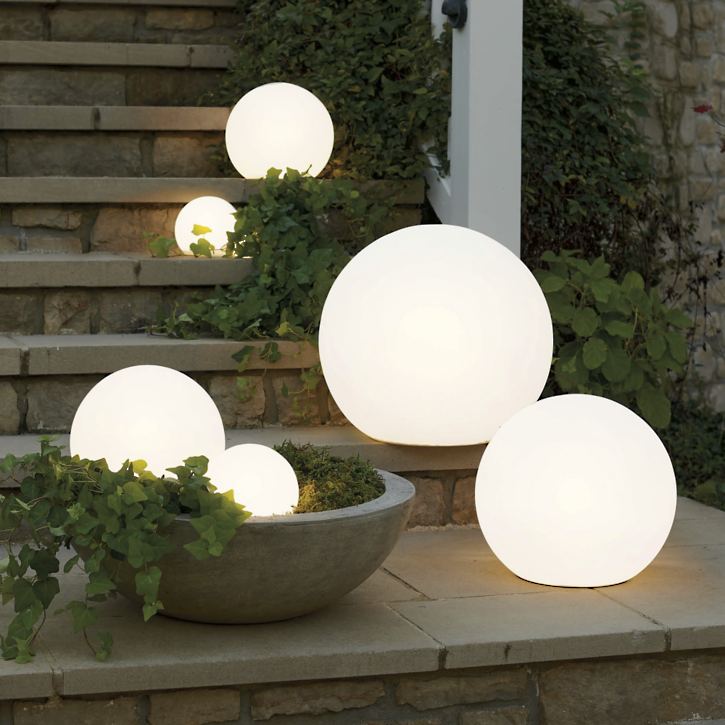 Sphärische Gartenlampe mit Fernbedienung 1