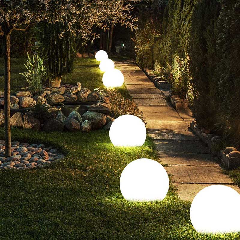 Sphärische Gartenlampe mit Fernbedienung 2