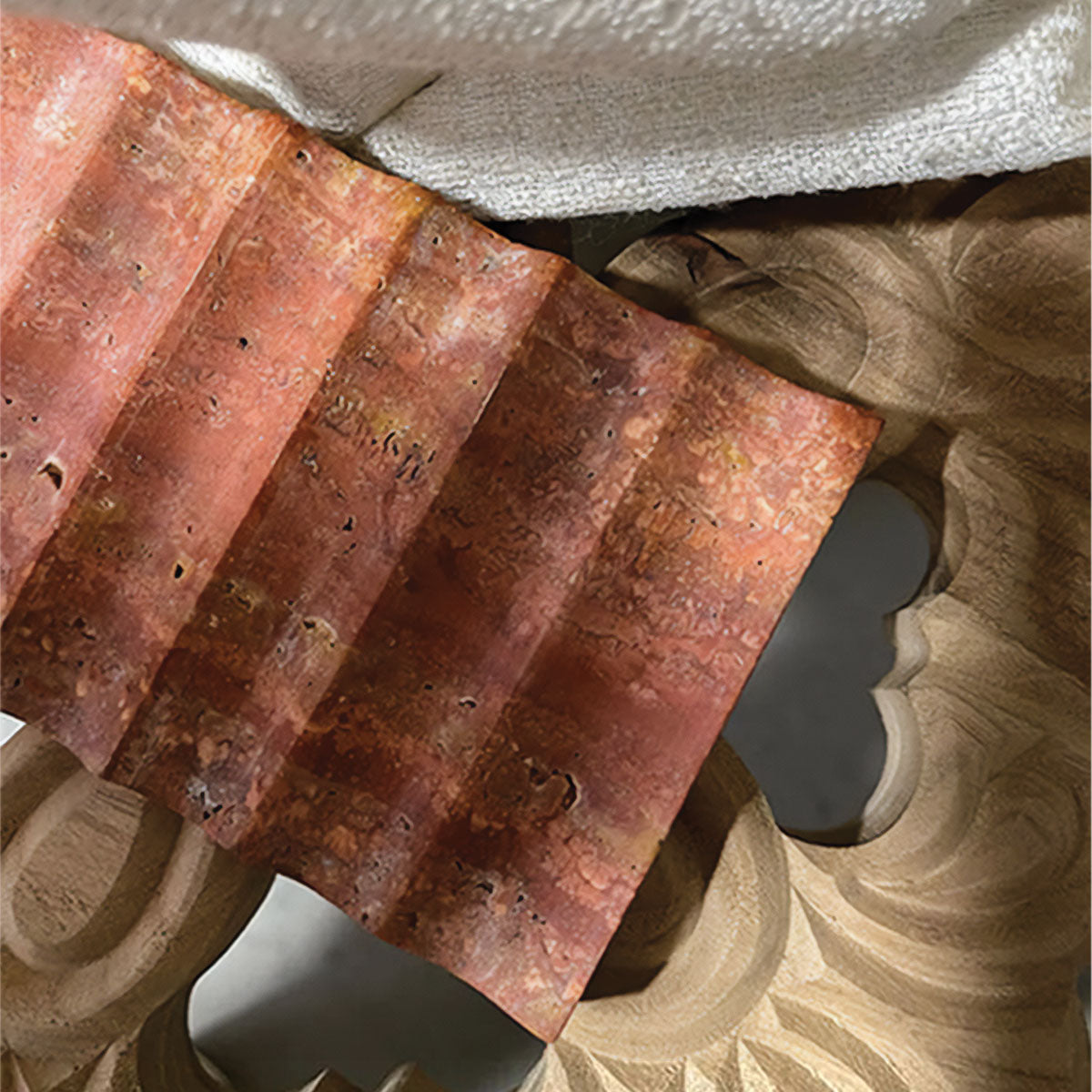 Eleganter Kanalisierter Felsenplatten | Raffiniertes Design aus Naturstein für eine distinguierte Innendekoration