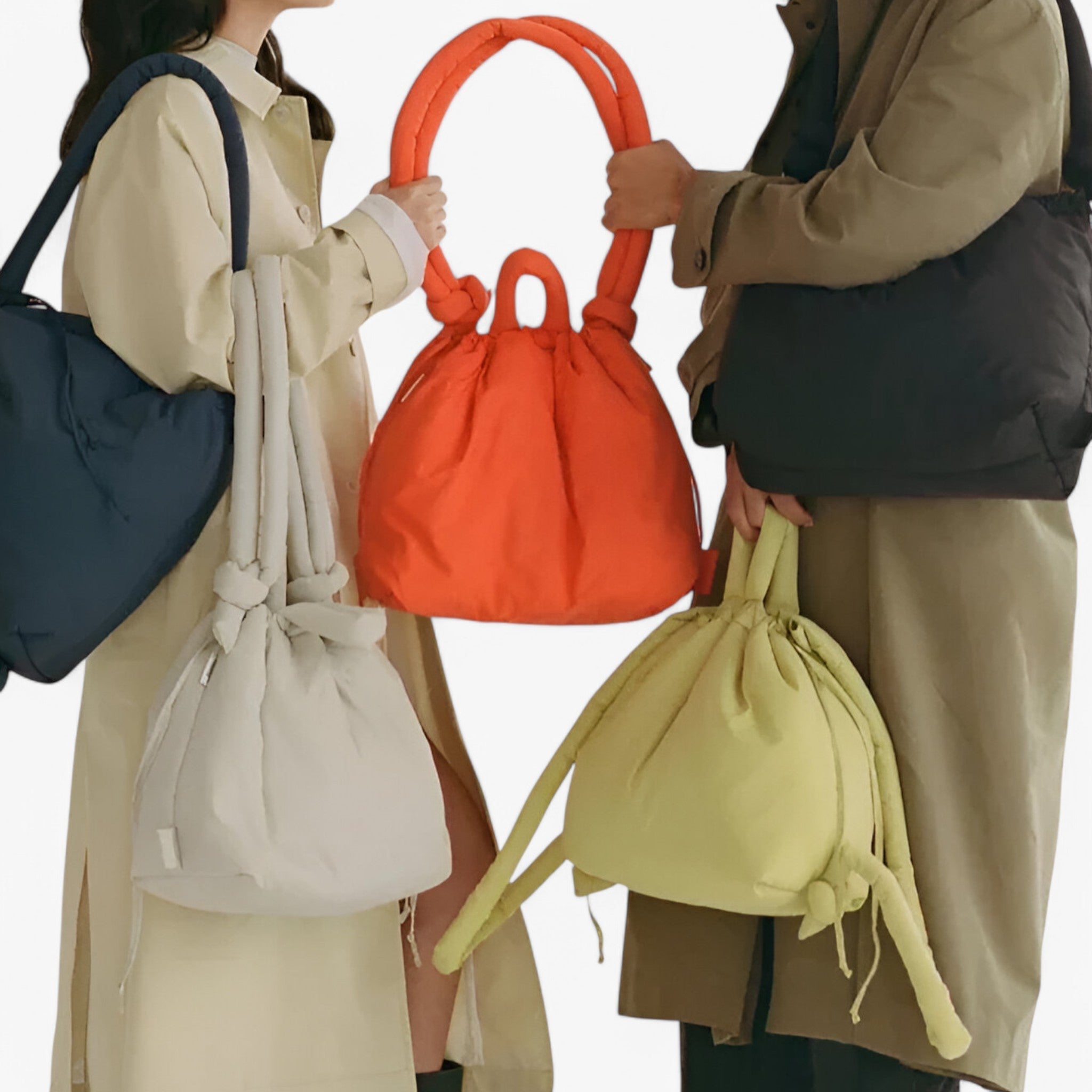 Stylische Handtasche Damen mit Puffer-Design 2