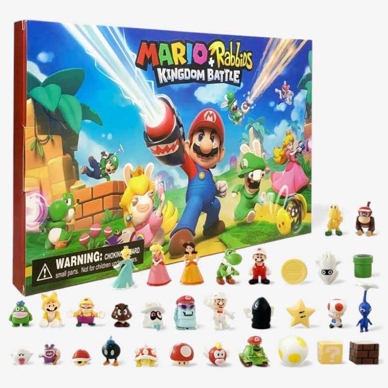 GameTrove - Super Mario Bros Figur Sammlerset mit Countdown-Funktion