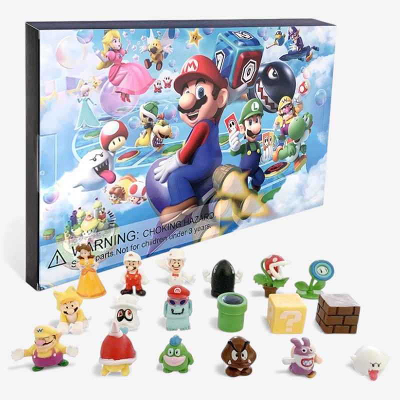 GameTrove - Super Mario Bros Figur Sammlerset mit Countdown-Funktion