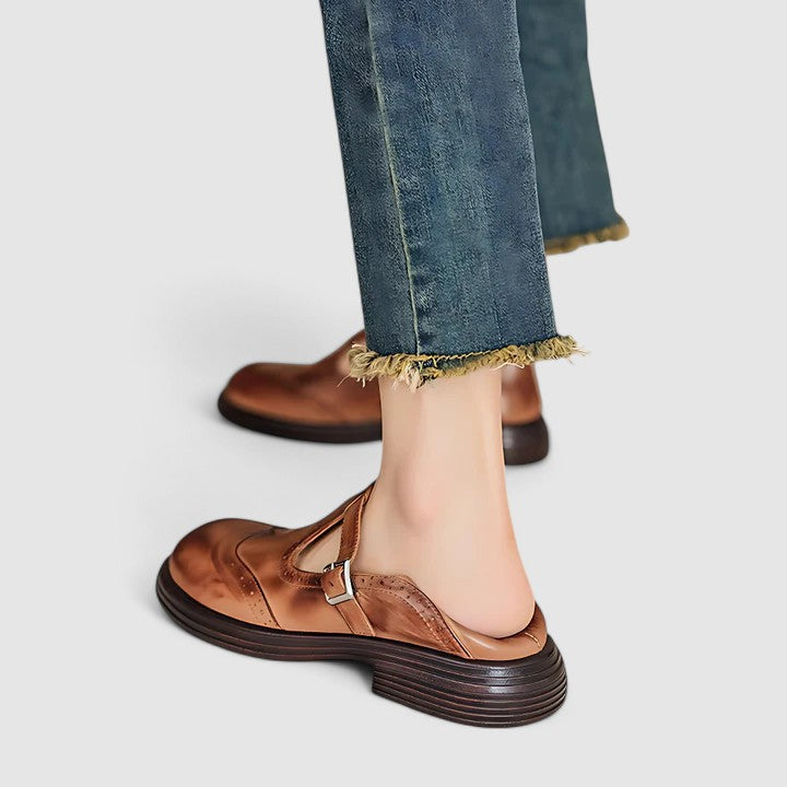 Mary Jane Schuhe für Damen - Klassisch, Leder, Bequem