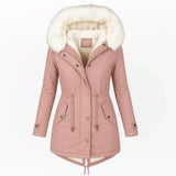 Aurora Rosa Wintermantel - luxuriös, gemütlich und elegant für einen schicken Winterlook