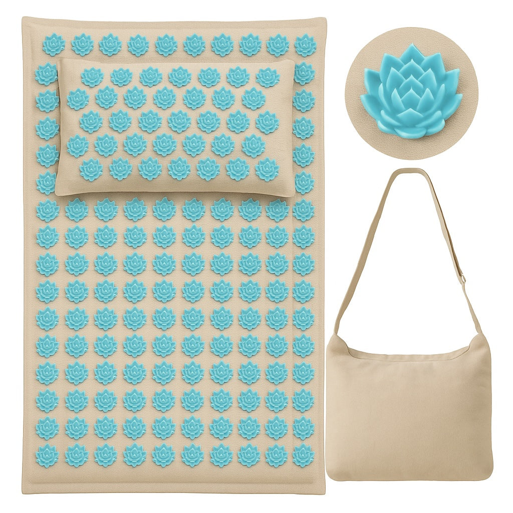 Akupressurmatte & Kissen-Set - 5500 Druckpunkte