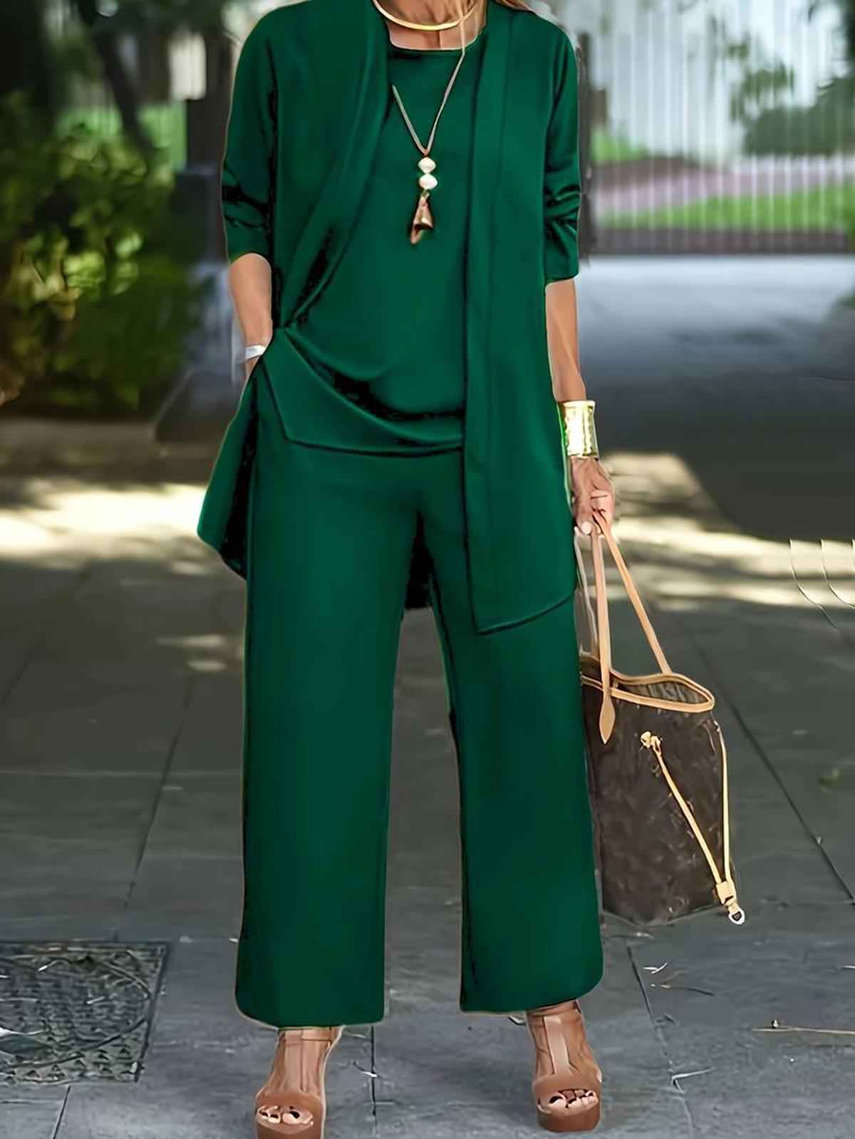 Bequeme Damen-Bermuda-Set Bethany | 3-teiliges Komfort-Outfit