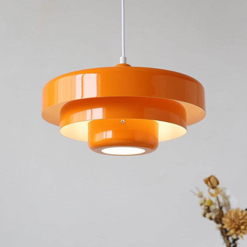 Dreistufige Bauhaus-Pendelleuchte - Nordische Metallfassung
