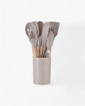 Set di utensili da cucina ecologico in silicone