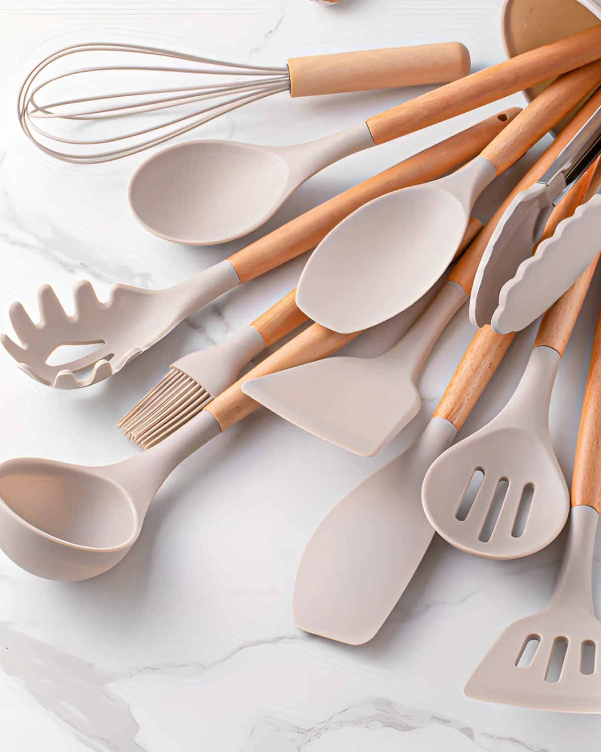 Umweltfreundliches Küchenutensilien Set aus Silikon
