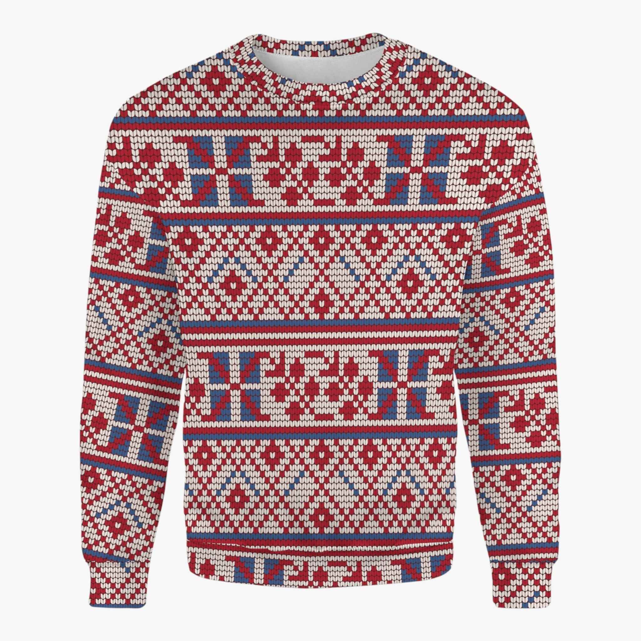 Unisex Casual Pullover mit Stilvollen Schneebedeckten Motiven – Ideal für Einen Bequemen und Festlichen Winterlook