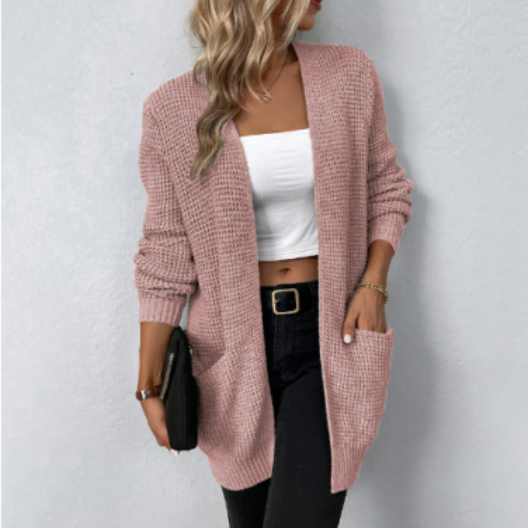 Zeitloser Damen-Cardigan mit langen Ärmeln
