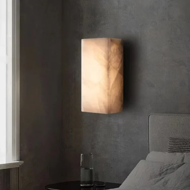 Evania - Moderne wasserdichte LED-Wandlampe für den Außenbereich mit Marmor-Design IP65