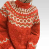 Eleganter bequemer Rollkragenpullover Damen