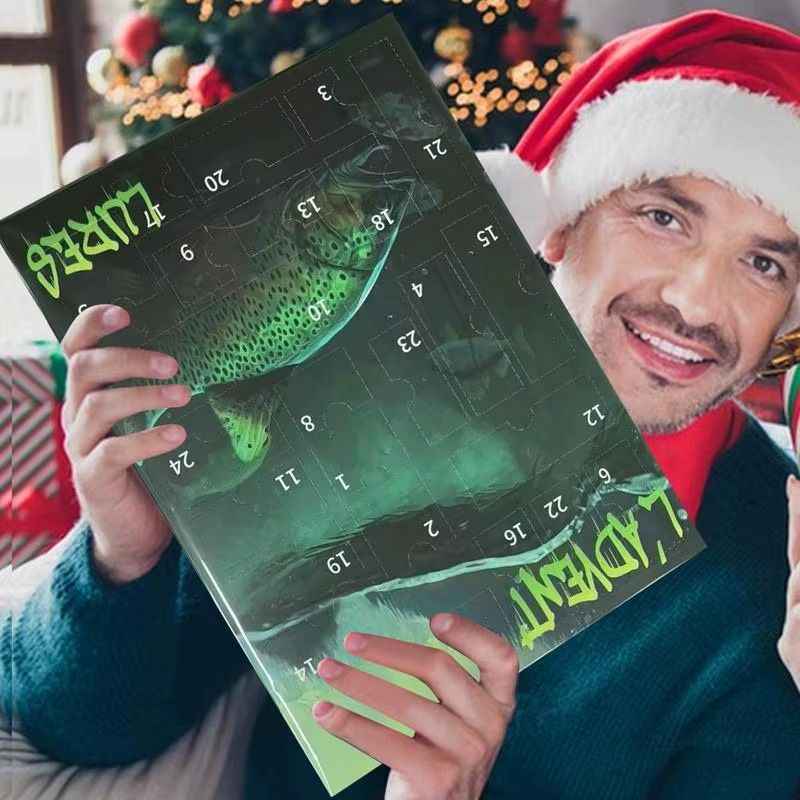 HookTide – Fischerei Adventskalender Weihnachtsgeschenk für Angelfreunde