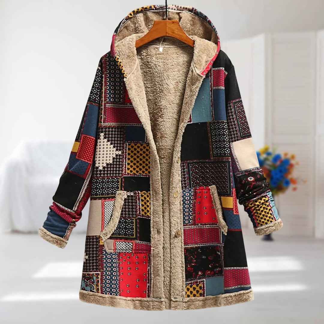 Camellia – ultraleichte Winterjacke mit plüschigem Kunstpelzfutter