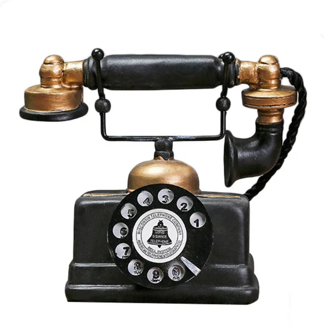 Vintage-Dekoration für RetroTech-Telefon - Retro- und eleganter Stil