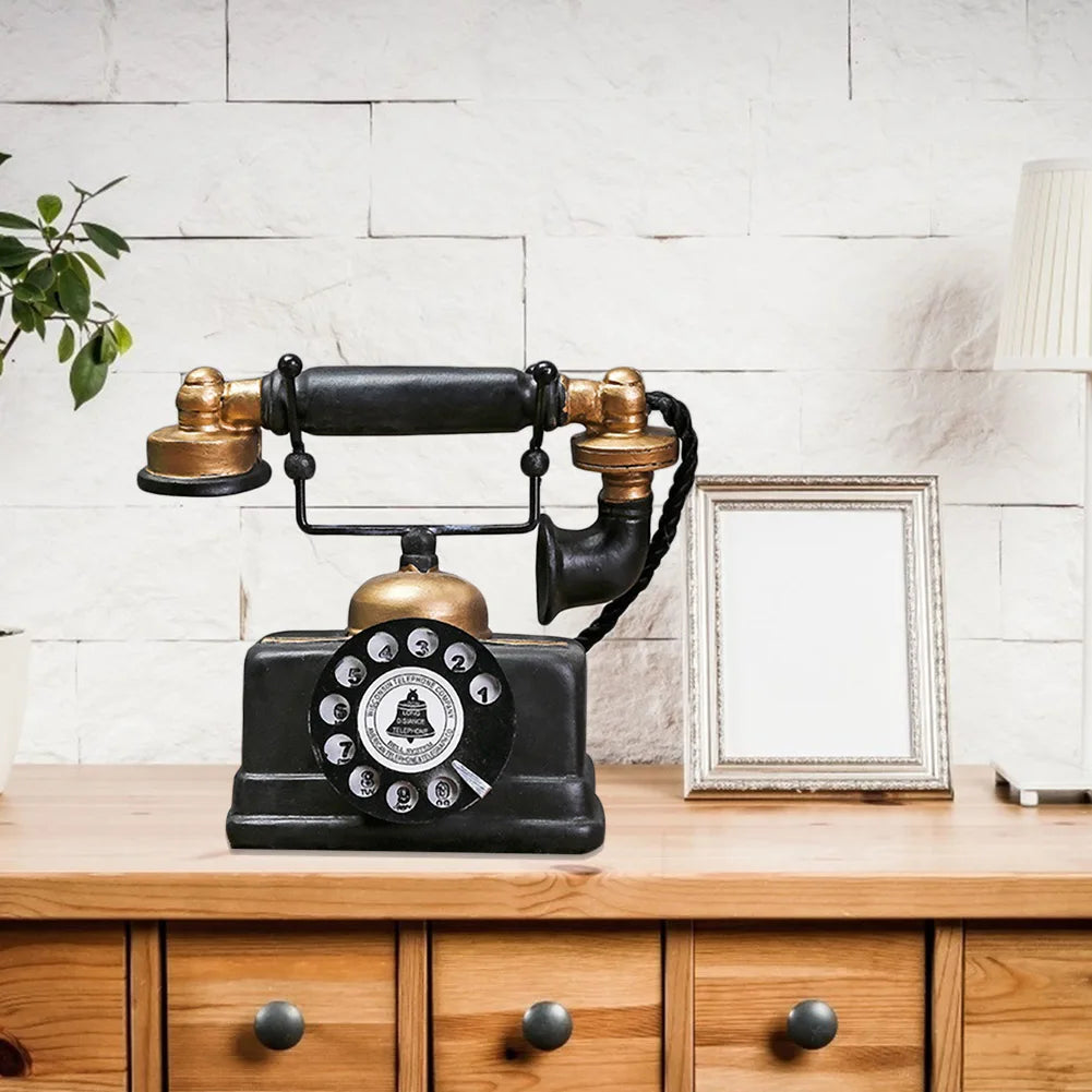 Vintage-Dekoration für RetroTech-Telefon – Retro- und eleganter Stil
