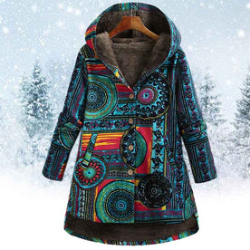 Modischer Damen-Boho-Kapuzenpullover mit einzigartigem Druck